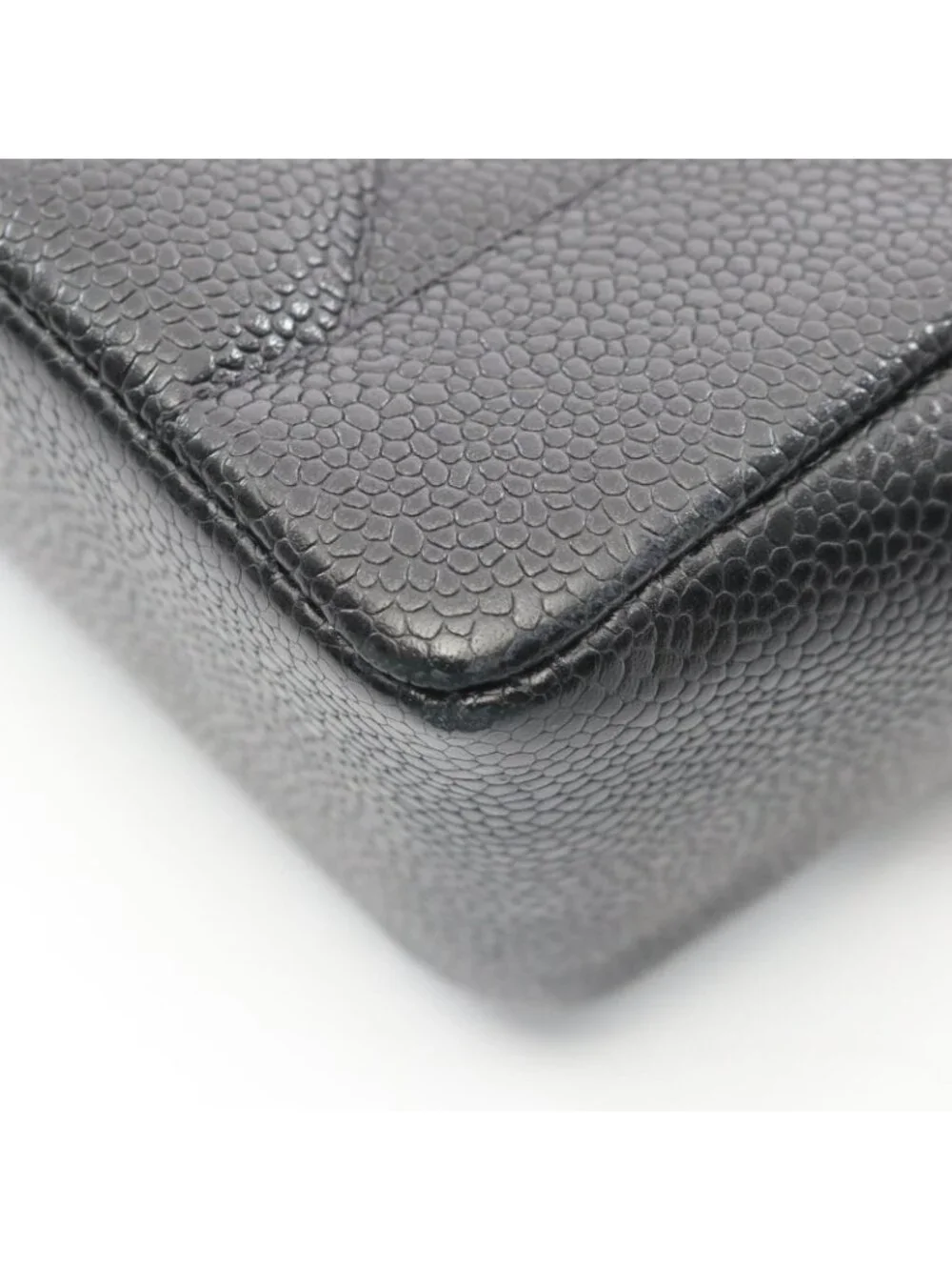 Chanel Shoulder Bag Quilted Diana Flap Black Caviar Leather Chain